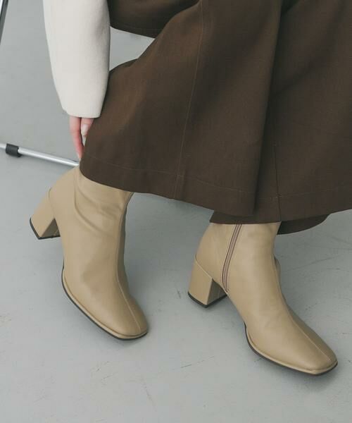 SENSE OF PLACE by URBAN RESEARCH / センスオブプレイス バイ アーバンリサーチ ブーツ（ショート丈） | スクエアトウセンターシームストレッチブーツ | 詳細30