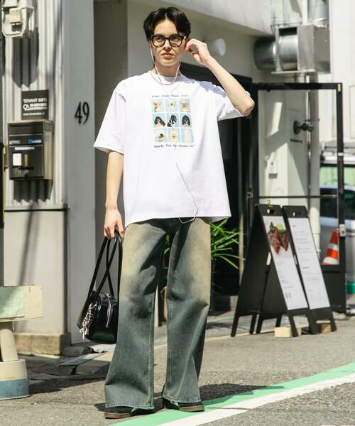 SENSE OF PLACE by URBAN RESEARCH / センスオブプレイス バイ アーバンリサーチ Tシャツ | 『ユニセックス』Dog graphic Short-Sleeve T-shirts | 詳細23