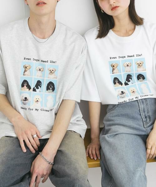 SENSE OF PLACE by URBAN RESEARCH / センスオブプレイス バイ アーバンリサーチ Tシャツ | 『ユニセックス』Dog graphic Short-Sleeve T-shirts | 詳細26
