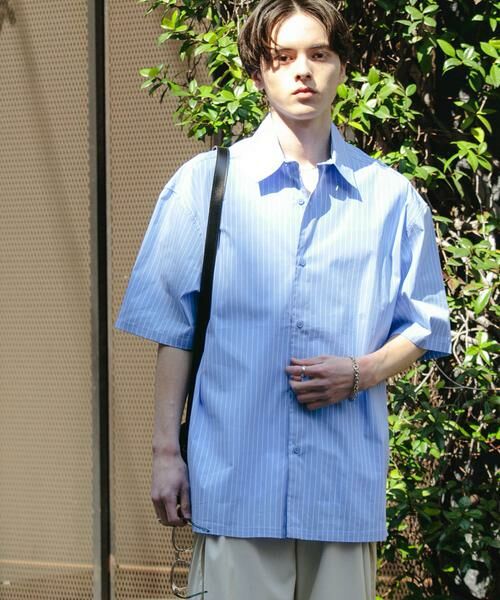 SENSE OF PLACE by URBAN RESEARCH / センスオブプレイス バイ アーバンリサーチ シャツ・ブラウス | 『ユニセックス』ストライプレギュラーカラールーズショートスリーブシャツ | 詳細10