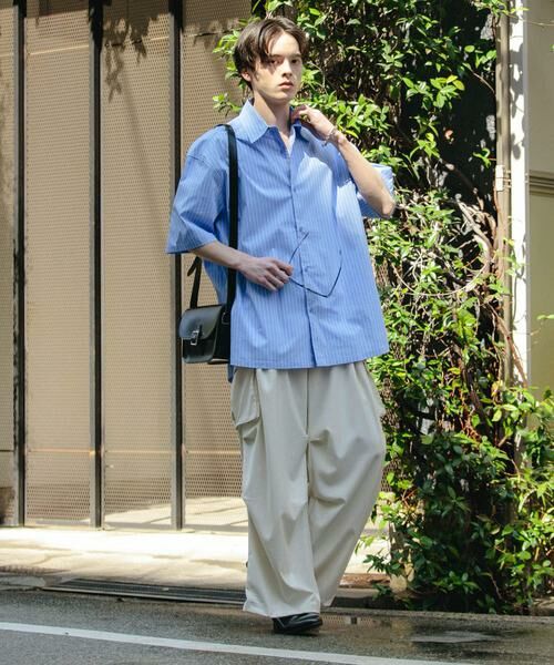 SENSE OF PLACE by URBAN RESEARCH / センスオブプレイス バイ アーバンリサーチ シャツ・ブラウス | 『ユニセックス』ストライプレギュラーカラールーズショートスリーブシャツ | 詳細11