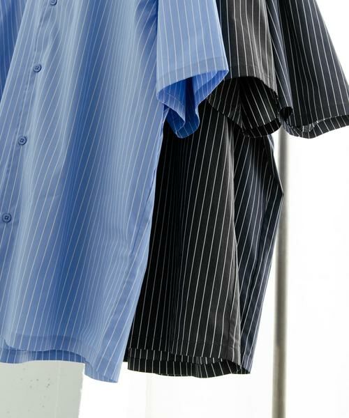 SENSE OF PLACE by URBAN RESEARCH / センスオブプレイス バイ アーバンリサーチ シャツ・ブラウス | 『ユニセックス』ストライプレギュラーカラールーズショートスリーブシャツ | 詳細15