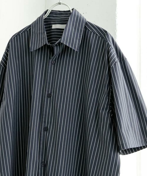 SENSE OF PLACE by URBAN RESEARCH / センスオブプレイス バイ アーバンリサーチ シャツ・ブラウス | 『ユニセックス』ストライプレギュラーカラールーズショートスリーブシャツ | 詳細28