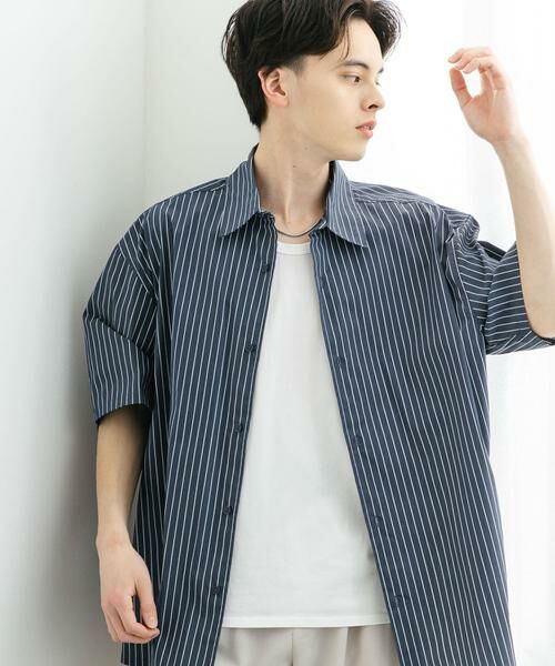 SENSE OF PLACE by URBAN RESEARCH / センスオブプレイス バイ アーバンリサーチ シャツ・ブラウス | 『ユニセックス』ストライプレギュラーカラールーズショートスリーブシャツ | 詳細29
