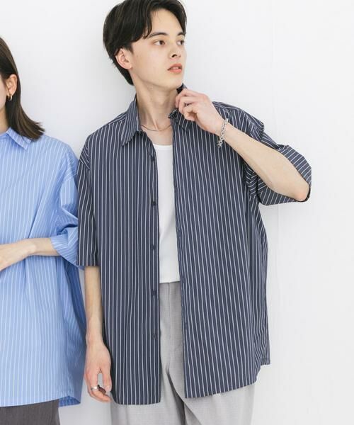 SENSE OF PLACE by URBAN RESEARCH / センスオブプレイス バイ アーバンリサーチ シャツ・ブラウス | 『ユニセックス』ストライプレギュラーカラールーズショートスリーブシャツ | 詳細19