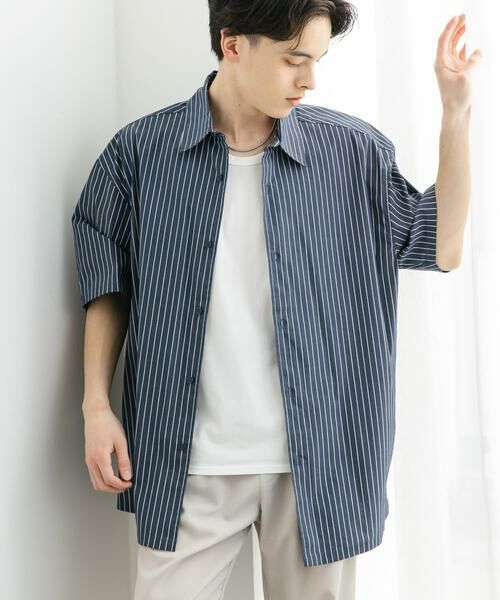 SENSE OF PLACE by URBAN RESEARCH / センスオブプレイス バイ アーバンリサーチ シャツ・ブラウス | 『ユニセックス』ストライプレギュラーカラールーズショートスリーブシャツ | 詳細23