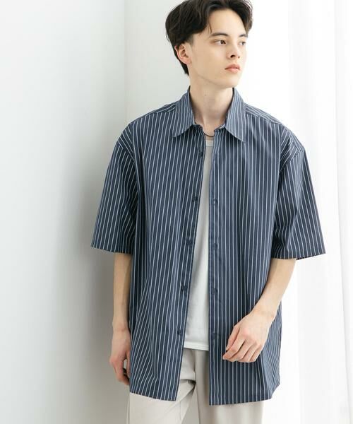 SENSE OF PLACE by URBAN RESEARCH / センスオブプレイス バイ アーバンリサーチ シャツ・ブラウス | 『ユニセックス』ストライプレギュラーカラールーズショートスリーブシャツ | 詳細24