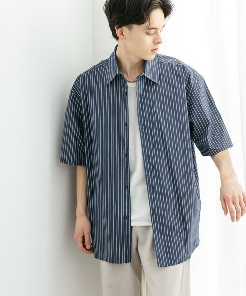 SENSE OF PLACE by URBAN RESEARCH / センスオブプレイス バイ アーバンリサーチ シャツ・ブラウス | 『ユニセックス』ストライプレギュラーカラールーズショートスリーブシャツ | 詳細25