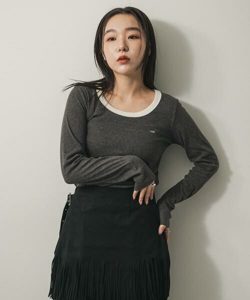 SENSE OF PLACE by URBAN RESEARCH / センスオブプレイス バイ アーバンリサーチ Tシャツ | ラウンドネックリブTシャツ | 詳細23