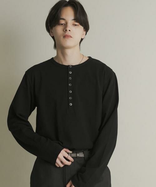 SENSE OF PLACE by URBAN RESEARCH / センスオブプレイス バイ アーバンリサーチ Tシャツ | ヘンリーネックロングTシャツ | 詳細1