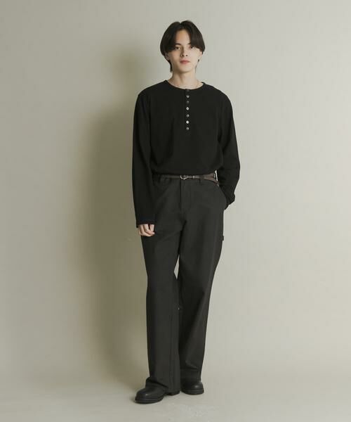 SENSE OF PLACE by URBAN RESEARCH / センスオブプレイス バイ アーバンリサーチ Tシャツ | ヘンリーネックロングTシャツ | 詳細5