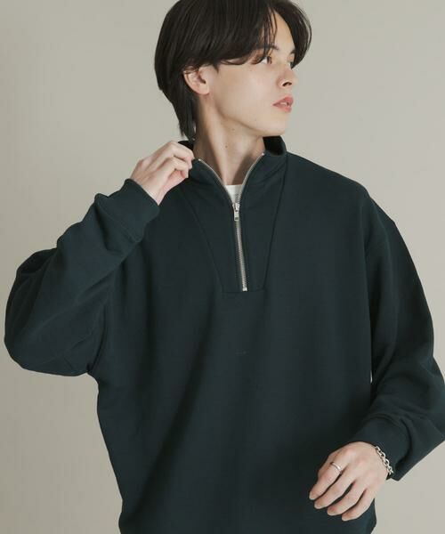 SENSE OF PLACE by URBAN RESEARCH / センスオブプレイス バイ アーバンリサーチ スウェット | 『一部WEB限定カラー』ハーフジップロングスリーブスウェット | 詳細1