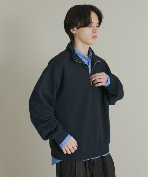 SENSE OF PLACE by URBAN RESEARCH / センスオブプレイス バイ アーバンリサーチ スウェット | 『一部WEB限定カラー』ハーフジップロングスリーブスウェット | 詳細30