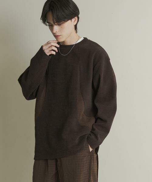 SENSE OF PLACE by URBAN RESEARCH / センスオブプレイス バイ アーバンリサーチ Tシャツ | ヘビーサーマルパターンロングTシャツ | 詳細1