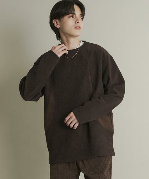 SENSE OF PLACE by URBAN RESEARCH / センスオブプレイス バイ アーバンリサーチ Tシャツ | ヘビーサーマルパターンロングTシャツ | 詳細4