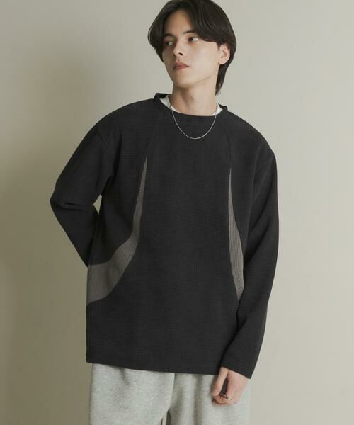 SENSE OF PLACE by URBAN RESEARCH / センスオブプレイス バイ アーバンリサーチ Tシャツ | ヘビーサーマルパターンロングTシャツ | 詳細14