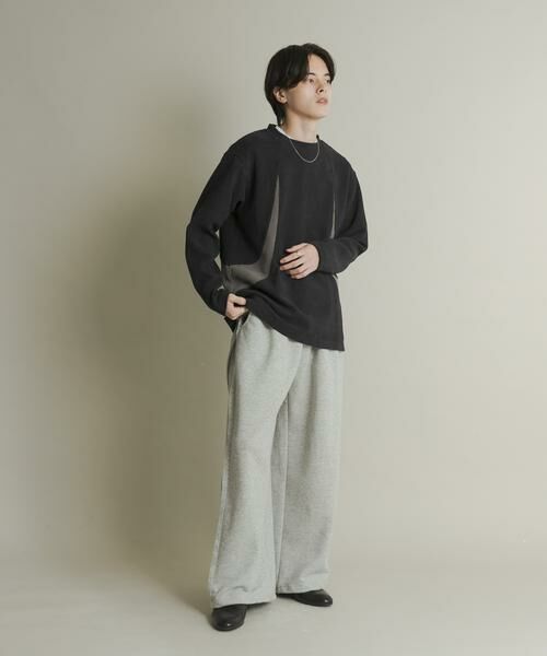 SENSE OF PLACE by URBAN RESEARCH / センスオブプレイス バイ アーバンリサーチ Tシャツ | ヘビーサーマルパターンロングTシャツ | 詳細23