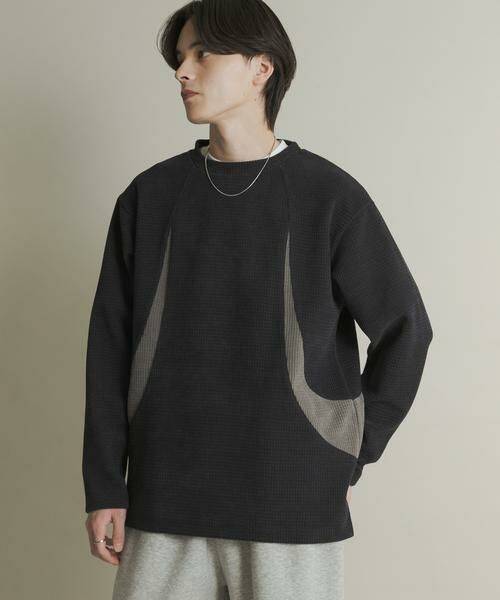 SENSE OF PLACE by URBAN RESEARCH / センスオブプレイス バイ アーバンリサーチ Tシャツ | ヘビーサーマルパターンロングTシャツ | 詳細15