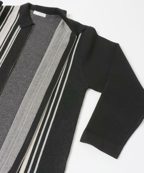 SENSE OF PLACE by URBAN RESEARCH / センスオブプレイス バイ アーバンリサーチ ニット・セーター | ストライプZIPニットシャツ | 詳細22