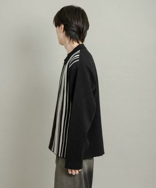 SENSE OF PLACE by URBAN RESEARCH / センスオブプレイス バイ アーバンリサーチ ニット・セーター | ストライプZIPニットシャツ | 詳細18