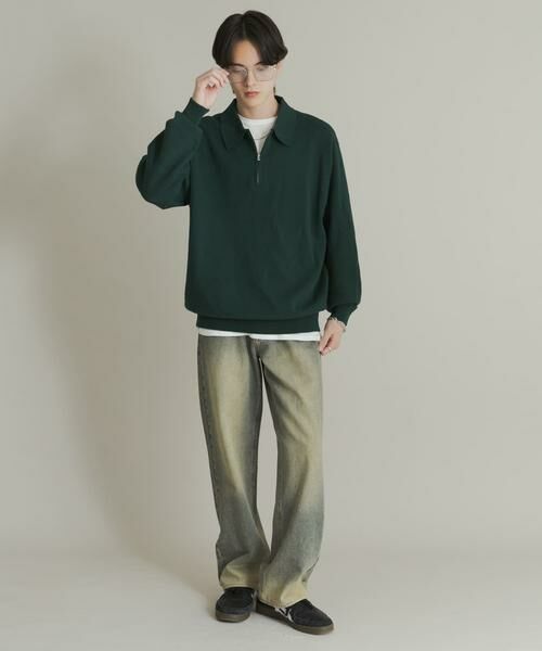 SENSE OF PLACE by URBAN RESEARCH / センスオブプレイス バイ アーバンリサーチ ニット・セーター | 『ユニセックス』スウェットライクハーフジップニット | 詳細10