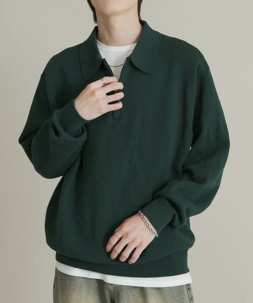 SENSE OF PLACE by URBAN RESEARCH / センスオブプレイス バイ アーバンリサーチ ニット・セーター | 『ユニセックス』スウェットライクハーフジップニット | 詳細5