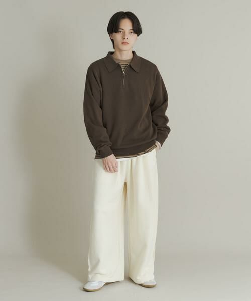 SENSE OF PLACE by URBAN RESEARCH / センスオブプレイス バイ アーバンリサーチ ニット・セーター | 『ユニセックス』スウェットライクハーフジップニット | 詳細18