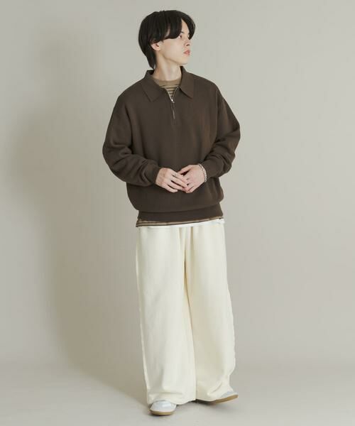 SENSE OF PLACE by URBAN RESEARCH / センスオブプレイス バイ アーバンリサーチ ニット・セーター | 『ユニセックス』スウェットライクハーフジップニット | 詳細19