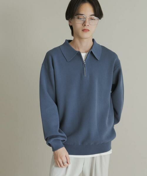 SENSE OF PLACE by URBAN RESEARCH / センスオブプレイス バイ アーバンリサーチ ニット・セーター | 『ユニセックス』スウェットライクハーフジップニット | 詳細24
