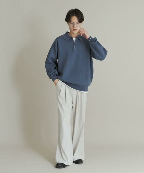 SENSE OF PLACE by URBAN RESEARCH / センスオブプレイス バイ アーバンリサーチ ニット・セーター | 『ユニセックス』スウェットライクハーフジップニット | 詳細27