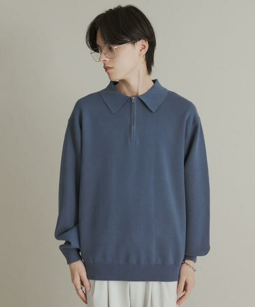 SENSE OF PLACE by URBAN RESEARCH / センスオブプレイス バイ アーバンリサーチ ニット・セーター | 『ユニセックス』スウェットライクハーフジップニット | 詳細29