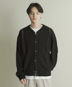 SENSE OF PLACE by URBAN RESEARCH / センスオブプレイス バイ アーバンリサーチ カーディガン・ボレロ | ハリヌキケーブルニットカーディガン