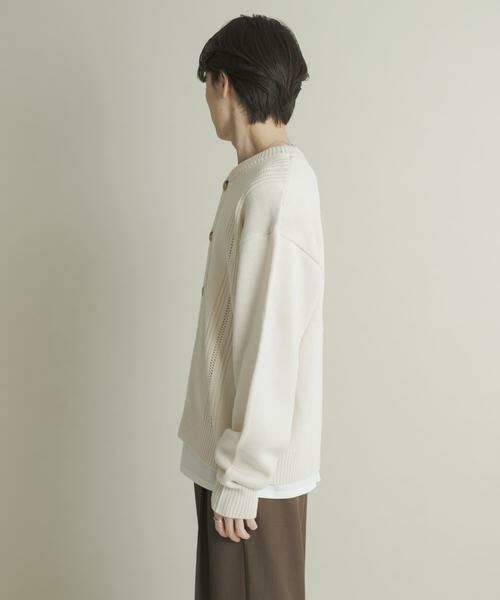 SENSE OF PLACE by URBAN RESEARCH / センスオブプレイス バイ アーバンリサーチ カーディガン・ボレロ | ハリヌキケーブルニットカーディガン | 詳細15