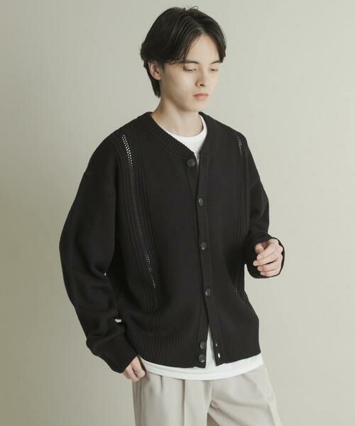 SENSE OF PLACE by URBAN RESEARCH / センスオブプレイス バイ アーバンリサーチ カーディガン・ボレロ | ハリヌキケーブルニットカーディガン | 詳細20