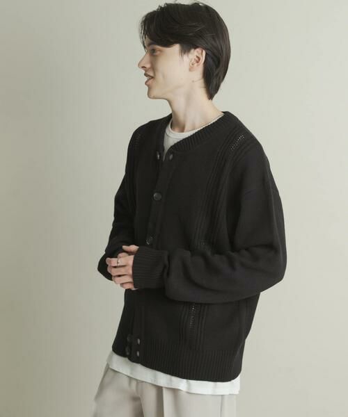 SENSE OF PLACE by URBAN RESEARCH / センスオブプレイス バイ アーバンリサーチ カーディガン・ボレロ | ハリヌキケーブルニットカーディガン | 詳細23