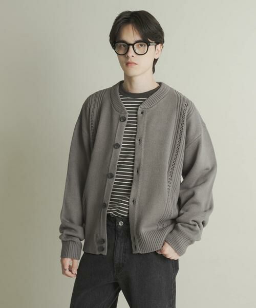 SENSE OF PLACE by URBAN RESEARCH / センスオブプレイス バイ アーバンリサーチ カーディガン・ボレロ | ハリヌキケーブルニットカーディガン | 詳細30