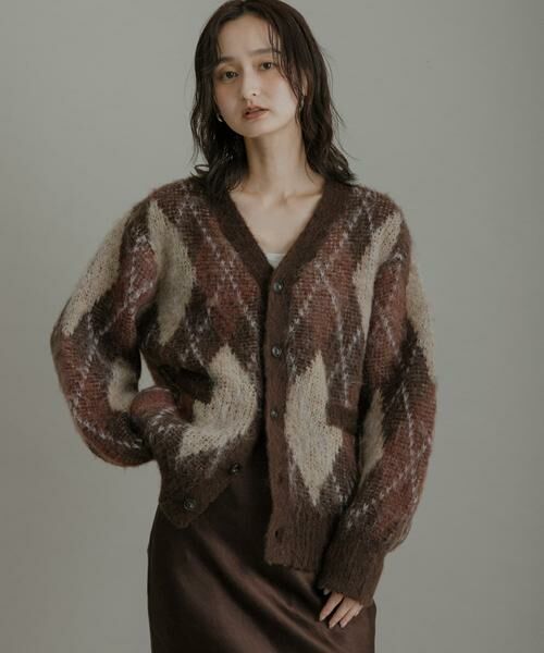 SENSE OF PLACE by URBAN RESEARCH / センスオブプレイス バイ アーバンリサーチ ニット・セーター | アーガイルVネックカーディガン | 詳細1