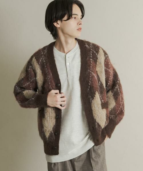 SENSE OF PLACE by URBAN RESEARCH / センスオブプレイス バイ アーバンリサーチ ニット・セーター | アーガイルVネックカーディガン | 詳細10