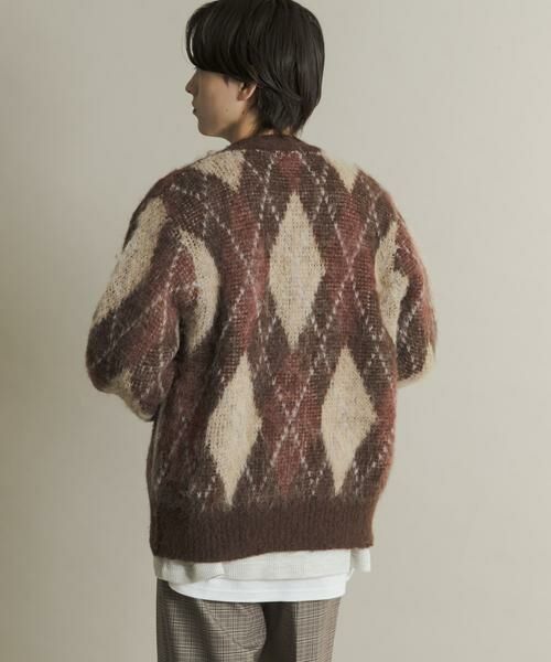 SENSE OF PLACE by URBAN RESEARCH / センスオブプレイス バイ アーバンリサーチ ニット・セーター | アーガイルVネックカーディガン | 詳細11
