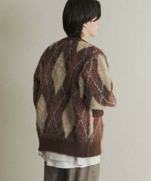 SENSE OF PLACE by URBAN RESEARCH / センスオブプレイス バイ アーバンリサーチ ニット・セーター | アーガイルVネックカーディガン | 詳細12