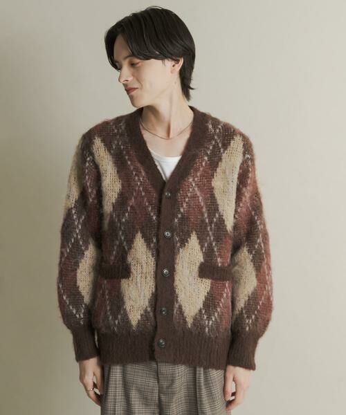 SENSE OF PLACE by URBAN RESEARCH / センスオブプレイス バイ アーバンリサーチ ニット・セーター | アーガイルVネックカーディガン | 詳細15