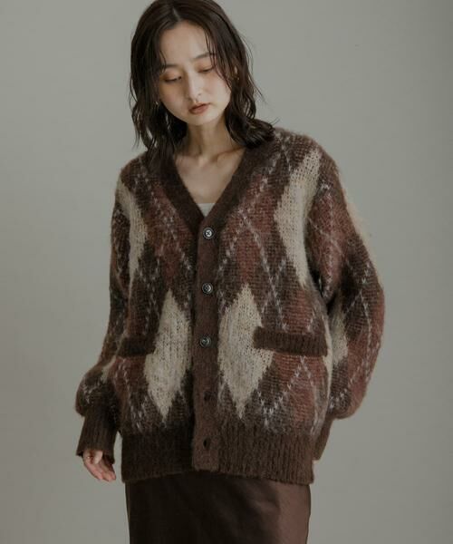 SENSE OF PLACE by URBAN RESEARCH / センスオブプレイス バイ アーバンリサーチ ニット・セーター | アーガイルVネックカーディガン | 詳細2