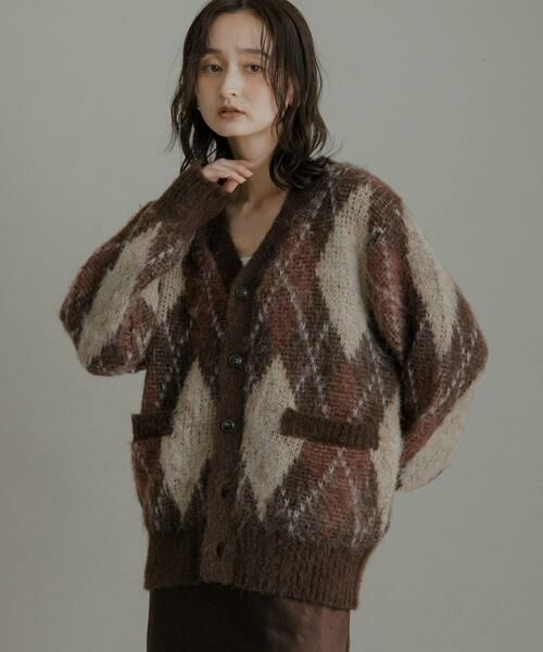SENSE OF PLACE by URBAN RESEARCH / センスオブプレイス バイ アーバンリサーチ ニット・セーター | アーガイルVネックカーディガン | 詳細3