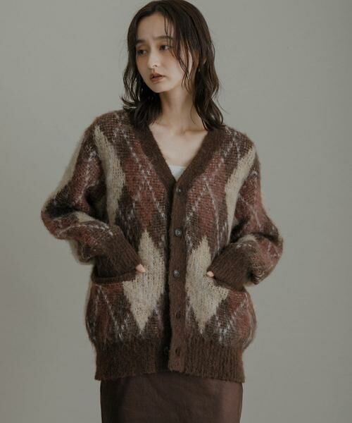 SENSE OF PLACE by URBAN RESEARCH / センスオブプレイス バイ アーバンリサーチ ニット・セーター | アーガイルVネックカーディガン | 詳細4