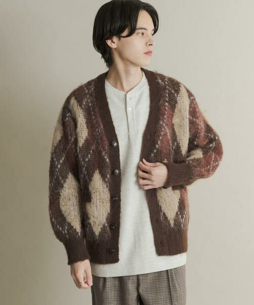 SENSE OF PLACE by URBAN RESEARCH / センスオブプレイス バイ アーバンリサーチ ニット・セーター | アーガイルVネックカーディガン | 詳細8