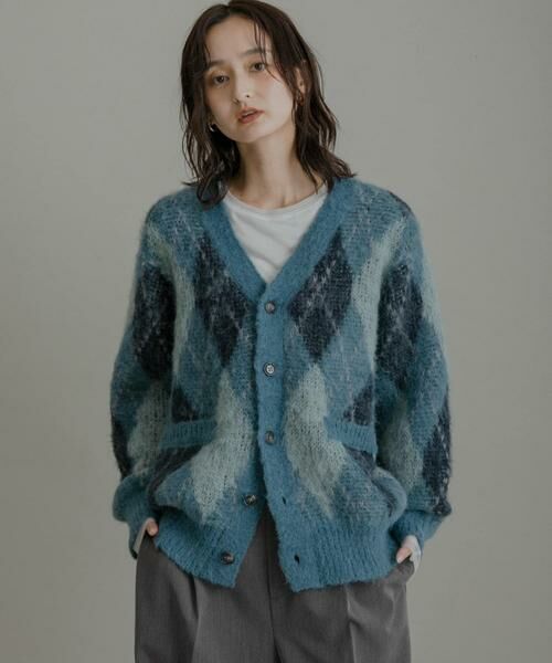 SENSE OF PLACE by URBAN RESEARCH / センスオブプレイス バイ アーバンリサーチ ニット・セーター | アーガイルVネックカーディガン | 詳細21