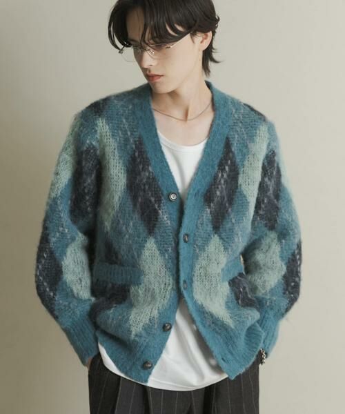 SENSE OF PLACE by URBAN RESEARCH / センスオブプレイス バイ アーバンリサーチ ニット・セーター | アーガイルVネックカーディガン | 詳細25