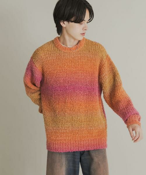 SENSE OF PLACE by URBAN RESEARCH / センスオブプレイス バイ アーバンリサーチ ニット・セーター | 『ユニセックス』ブークレグラデーションニット | 詳細1