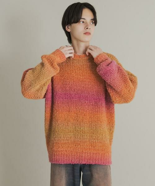 SENSE OF PLACE by URBAN RESEARCH / センスオブプレイス バイ アーバンリサーチ ニット・セーター | 『ユニセックス』ブークレグラデーションニット | 詳細2
