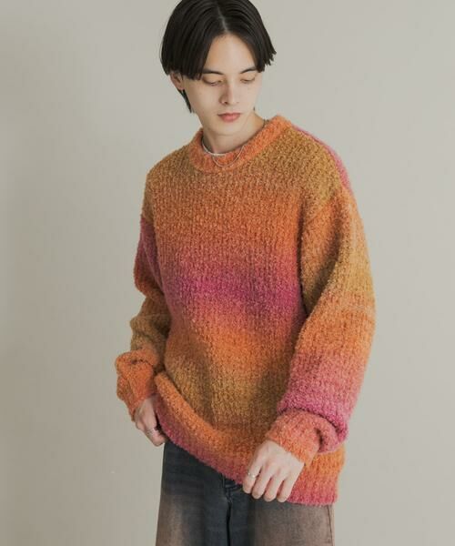 SENSE OF PLACE by URBAN RESEARCH / センスオブプレイス バイ アーバンリサーチ ニット・セーター | 『ユニセックス』ブークレグラデーションニット | 詳細4
